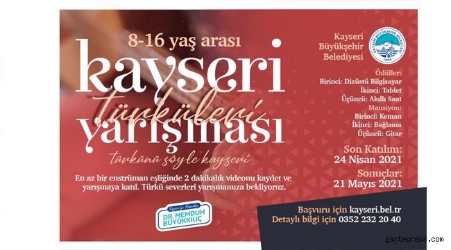 Kayseri Büyükşehir'den Bir İlk Daha: Türkünü Söyle Kayseri!