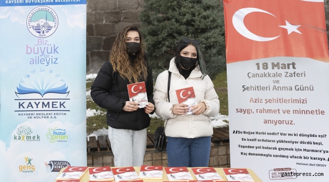 Kayseri Kaymek, 2 Bin Adet İstiklal Ajandası Dağıttı!