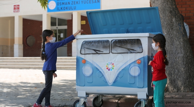 Kayseri Kocasinan Belediyesi'nden Sevimli Çöp Konteynerleri!