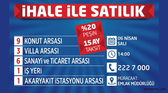 Kayseri Kocasinan'dan Yüzde 20 Peşin, 15 Ay Taksitle Yatırım Fırsatı!