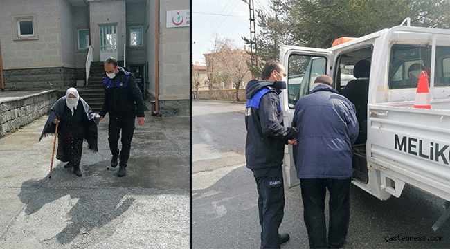 Kayseri Melikgazi'de Zabita Ekiplerinden Örnek Davranış!