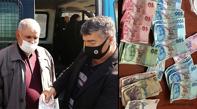 Dilencinin üzerinden 2 bin 200 lira ve 100 euro çıktı!