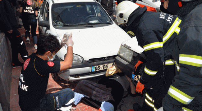 Hastaneden taburcu oldu, kazada savrulan otomobil çarptı!
