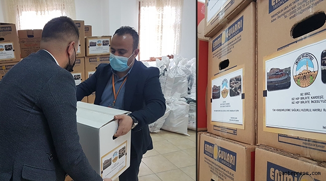 Kayseri İncesu Belediyesi'nden 3 bin aileye iaşe yardımı!