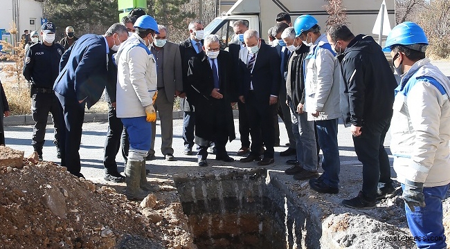 Kayseri KASKİ'den 6 İlçeye 19 Bin 650 Metre İçme Suyu Hattı!