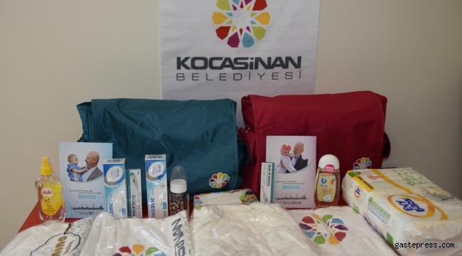 Kayseri Kocasinan'da 20 bin 111 aileye 'hoş geldin bebek' hediyesi