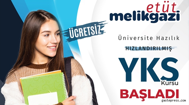 Kayseri Melikgazi Belediyesi'nden YKS Öğrencilerine Etüt Merkezi!