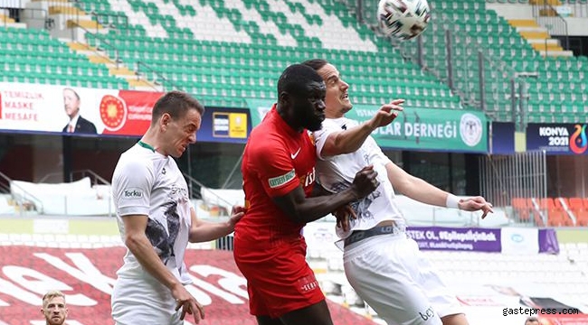 Konya'da gol sesi çıkmadı Kayserispor 1 puanla dönüyor! 