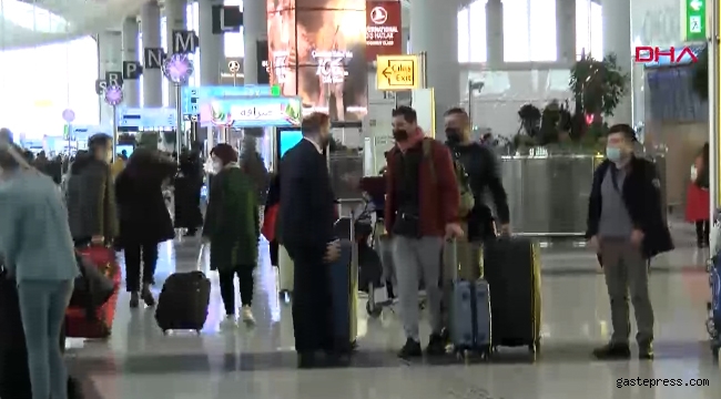 Tam kapanma öncesi İstanbul Havalimanı'nda yoğunluk yaşanıyor!
