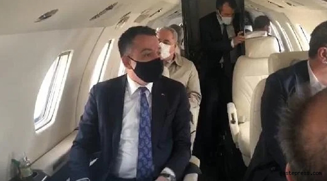 Tarım Bakanı Pakdemirli'nin uçağı havada arızalandı! 