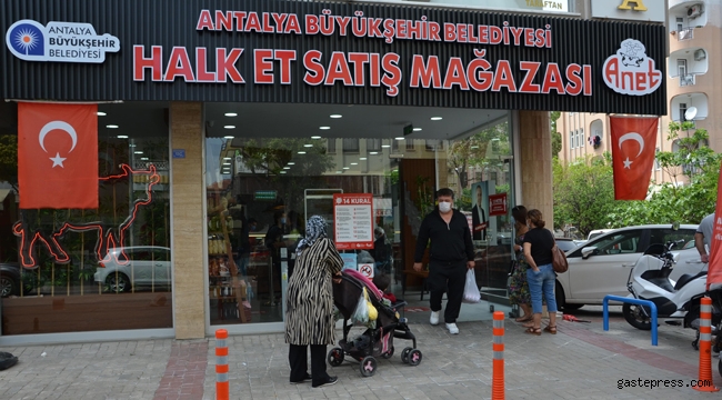 Alanya Halk Et Satış Mağazası’nda 1 yılda 63 bin kg et ürünü satıldı!