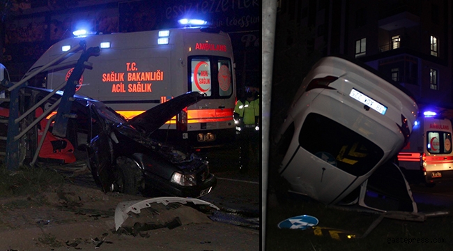 Kayseri’de 2 otomobil çarpıştı: 6 yaralı!