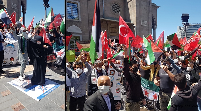 Kayseri'de İsrail protestosu!