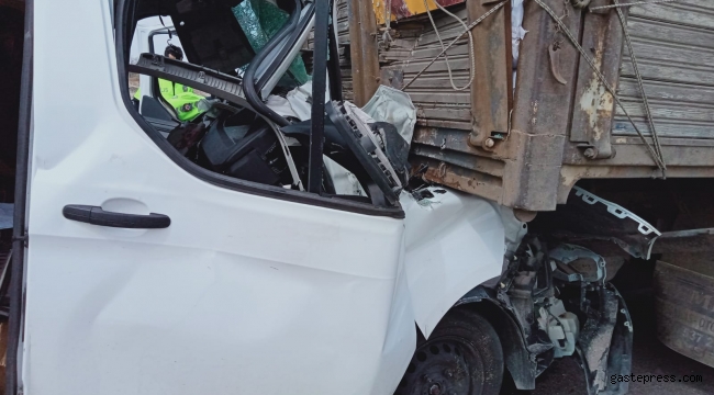 Kayseri'de trafik kazası 1 yaralı!