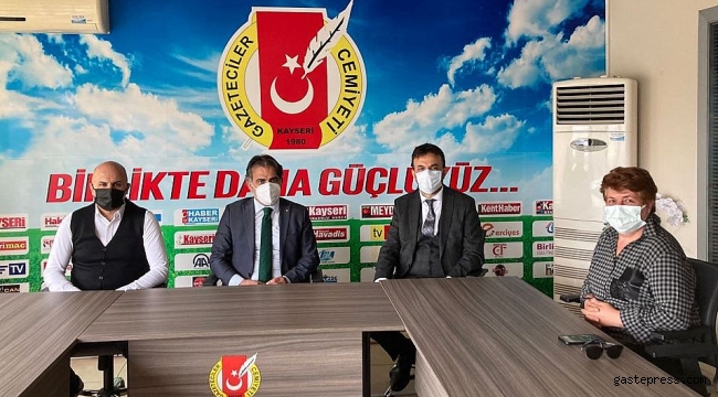 Kayseri İl Kültür ve Turizm Müdürü Dursun'dan Gazeteciler Cemiyeti'ne Hayırlı Olsun Ziyareti!