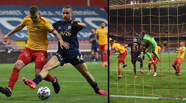 Kayserispor ligde kaldı, Hes Kablo Kayserispor - Fenerbahçe: 1-2