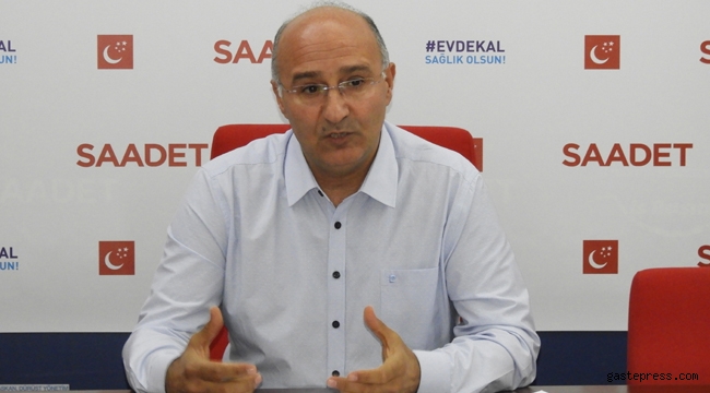 Saadet Partisi Kayseri Melikgazi ilçe başkanı Sinan Aktaş; "Hastalık Bitsin İstiyorsanız, Halkı Korkutmaktan vazgeçin"