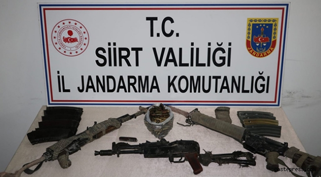 Siirt'te etkisiz hale getirilen 3 teröristin silah ve mühimmatı ele geçirildi!