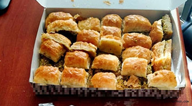 Baklavaların arasına bakın ne gizlemişler?