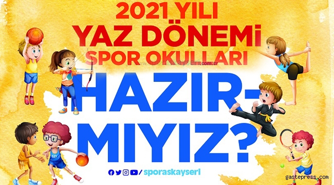 Kayseri Büyükşehir'e Ait Yaz Spor Okul Kayıtları Başladı!