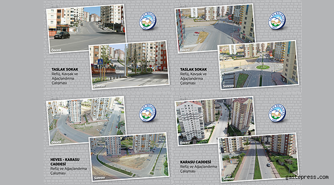 Kayseri Talas'ta refüj ve kavşaklarda önemli değişim!