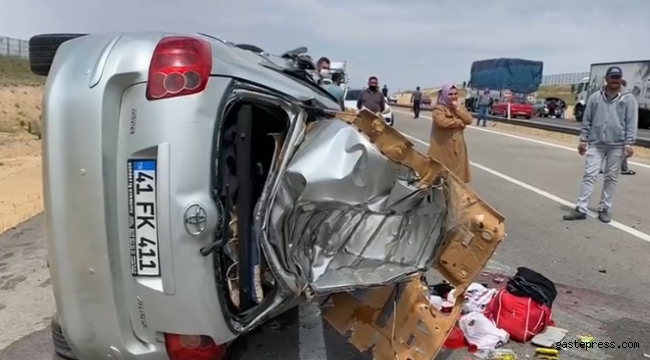 Kırşehir’de otomobil takla attı: 5 yaralı!