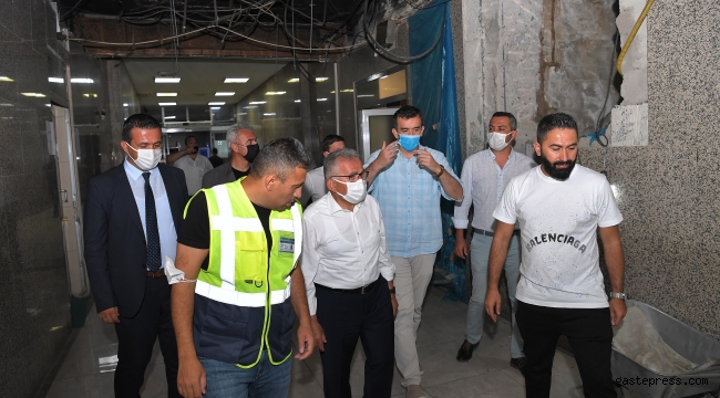Başkan Büyükkılıç, yeraltı çarşısındaki yatırımları inceledi!