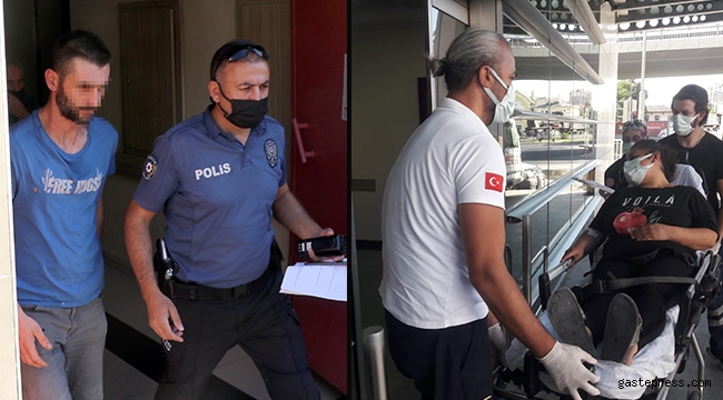 Borç meselesi nedeniyle tartıştığı eşini darp etti!