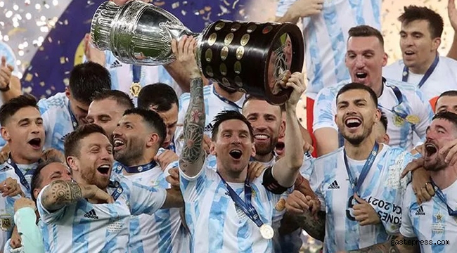 Copa America şampiyonu Messi'li Arjantin!