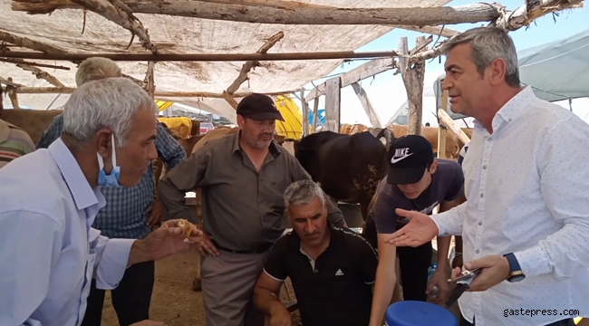 İYİ Partili Kazım Yücel, Hayvan Pazarındaki Besicilerin Sıkıntılarını Dinledi!