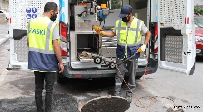 KASKİ, Altyapı hatlarını görüntüleme robotu ile kontrol altında tutuyor!