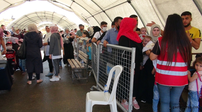 Kurban Bayramı için 21 bin 500 Suriyeli, Öncüpınar'dan ülkesine gitti!