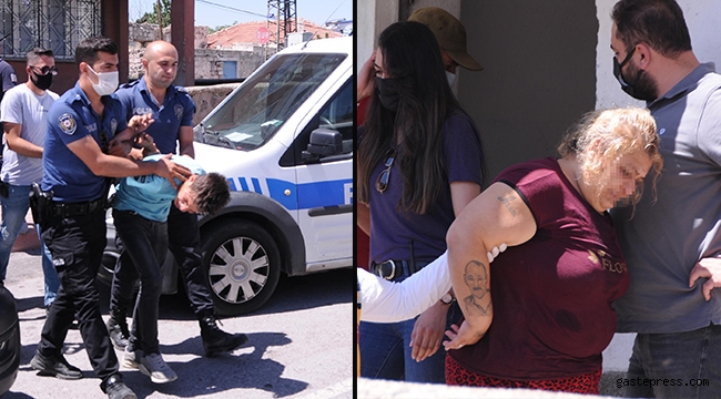 Oğlu tarafından dövülüp rehin alınan kadını polis kurtardı!