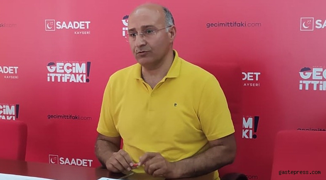 Saadet Partisi Melikgazi İlçe Başkanı Aktaş: "Sayın Palancıoğlu lütfen Melikgazi'ye 12-13 katlı modern cezaevleri inşaa etmekten vazgeçin!"