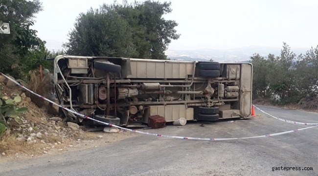 Tarım işçilerini taşıyan midibüs devrildi: 1 ölü, 14 yaralı!