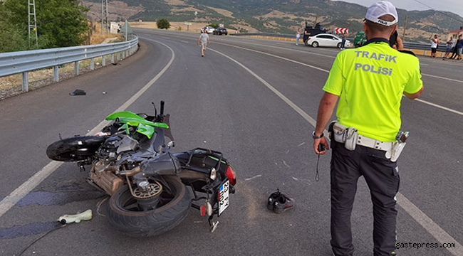Tunceli'deki, motosiklet kazasında bir kişinin kolu koptu! 