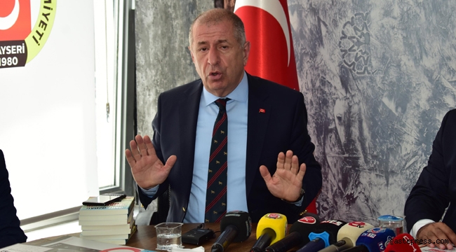 Ümit Özdağ Kayseri'de: "Suriyelilerin 1 senede ülkelerine dönmesini sağlayacağız" dedi! - SİYASET - haberi bizden alın...