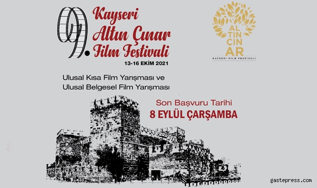 9. Kayseri Altın Çınar Film Festivali Başvuruları Başladı!