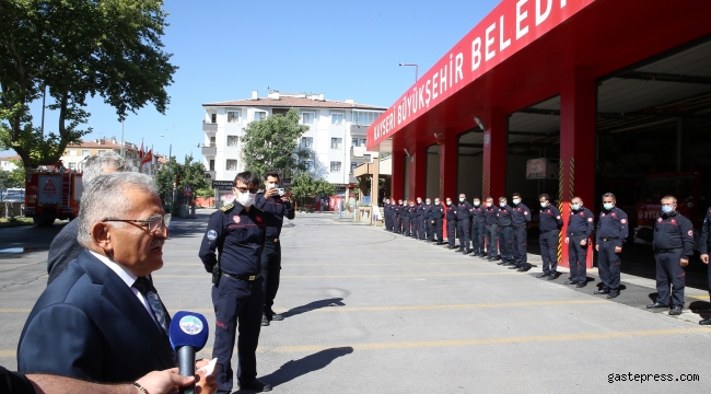 Başkan Büyükkılıç'tan İtfaiyeye Teşekkür Ziyareti!