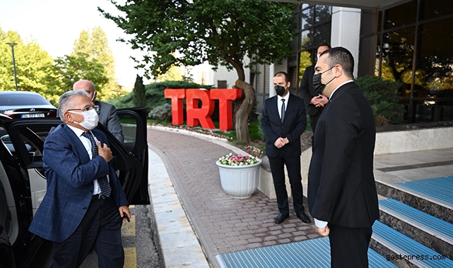 Başkan Büyükkılıç'tan TRT'ye hayırlı olsun ziyareti!
