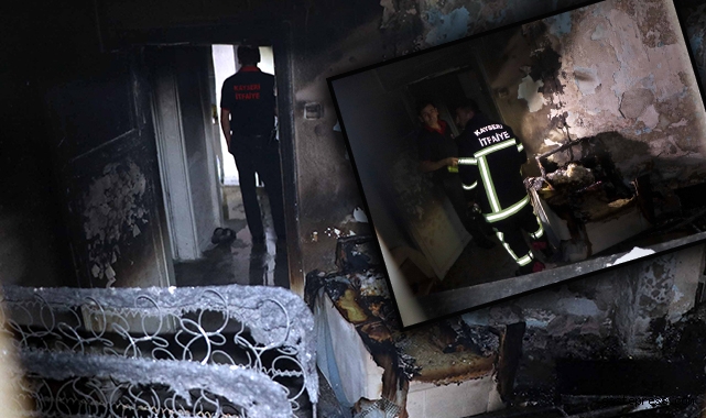 Bodrum katında çıkan yangın hasara neden oldu!