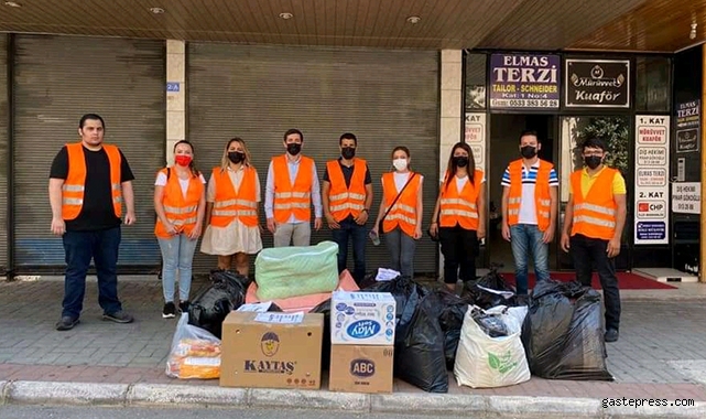 Chp Kayseri Gençlik Kolları, Alanya afet bölgesi için yardım gönderdi.