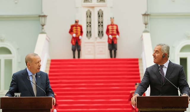 Cumhurbaşkanı Erdoğan: Karadağ'la 250 milyon dolarlık ticari hedef koyduk!