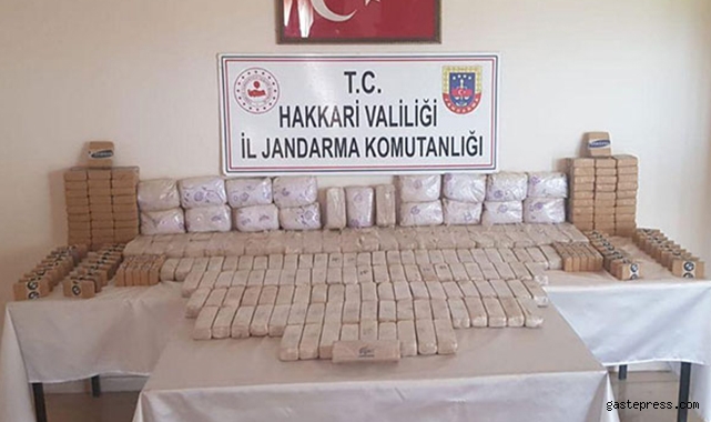 Hakkari'de toprağa gömülü 191 kilo eroin ele geçirildi!