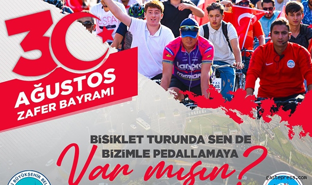 Kayseri Büyükşehir'den ''Zafere Pedallıyoruz" sloganıyla bisiklet etkinliği!