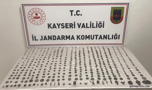 Kayseri'de tarihi eser operasyonu: 1 gözaltı!
