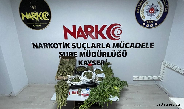 Kayseri'de uyuşturucu operasyonu: 1 gözaltı!