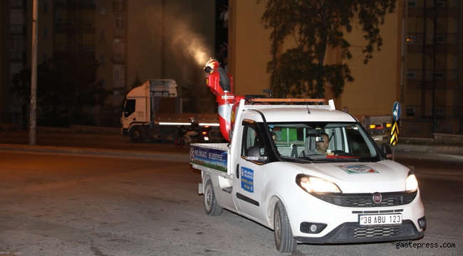 Kayseri Melikgazi'de Haftanın 7 Günü İlaçlama Hizmeti!