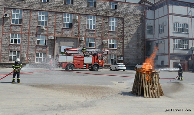 Kayseri Şeker'de acil durum ve yangın tatbikatı!