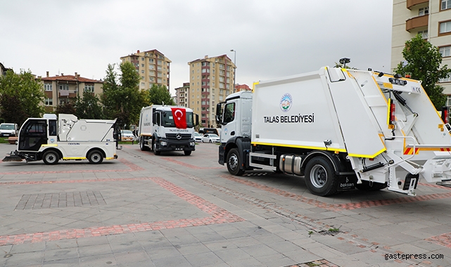 Kayseri Talas'ta Temizlik filosuna takviye!